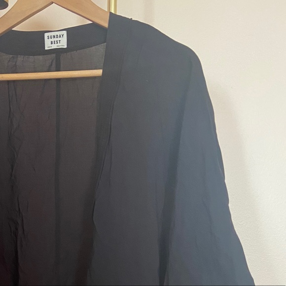 SOLD Aritzia Cosima Black Kimono - Picture 5 of 5
